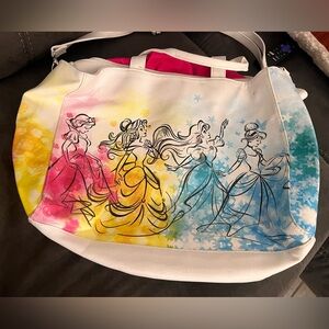 Walt Disney World Parks Princesses Watercolor Sketch Crossbody Handbag Purse
